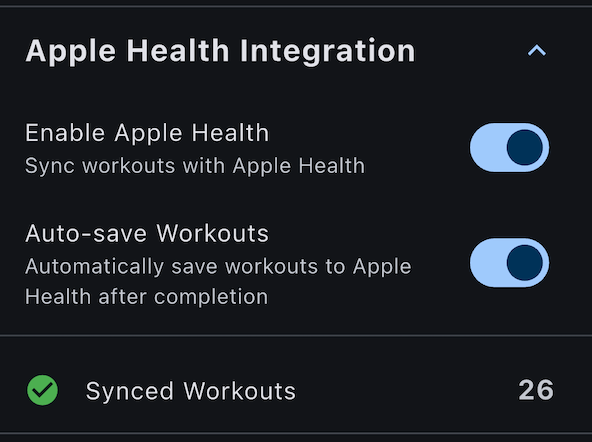 Health Settings